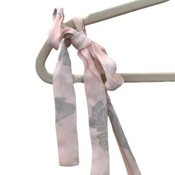 Aritzia Wilfred Women's Golden Hour Floral Midi Dress Soft Pink/Silver Small - Picture 9 of 9